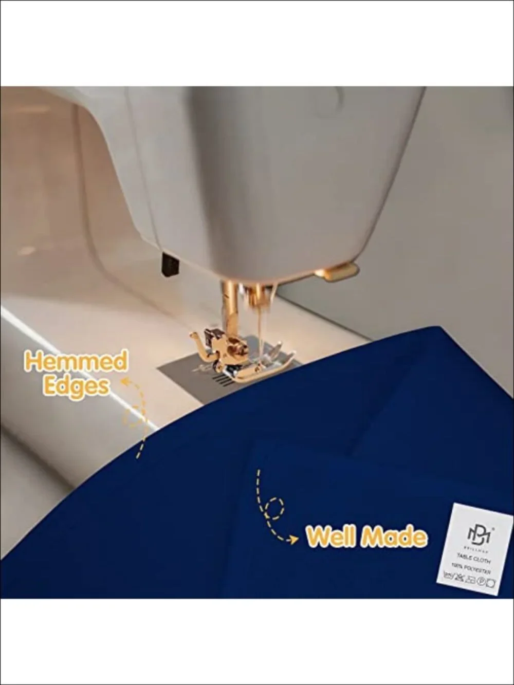 6 Pack Tablecloths 60x102 Inch Premium 150 GSM Polyester for 6ft Rectangle